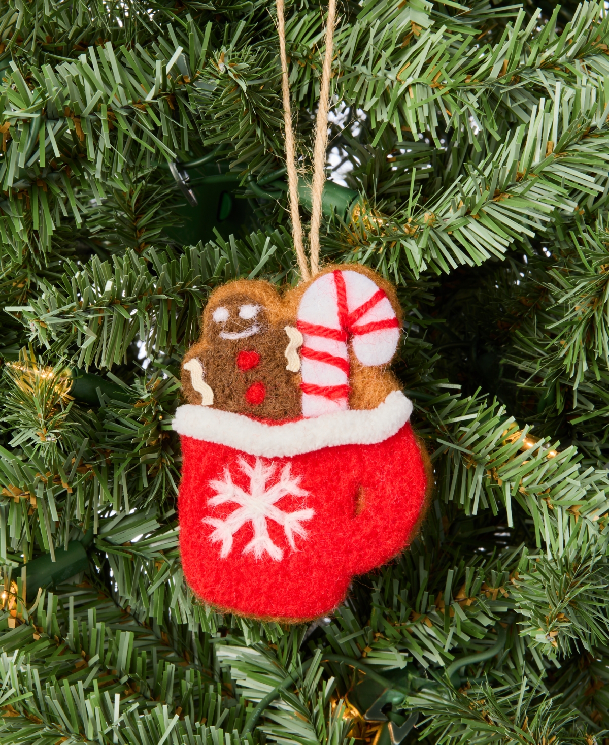 Holiday Lane Gingerbread Village Felted Mug Ornament, Macy's Exclusive In Transparent