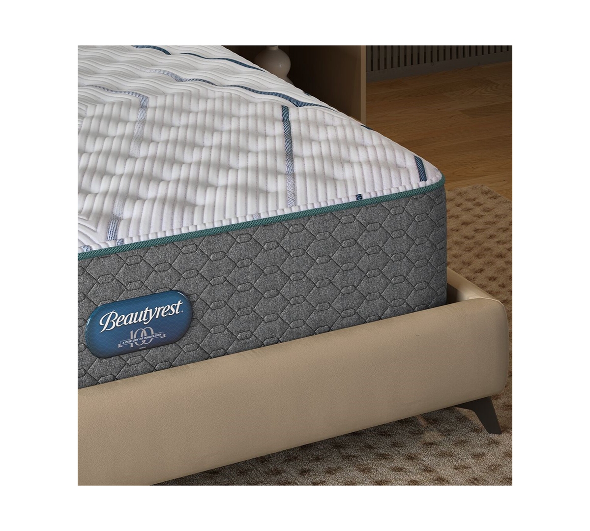 Beautyrest Madison Avenue 13.25" Extra Firm Tight Top Mattress, Full In Gray