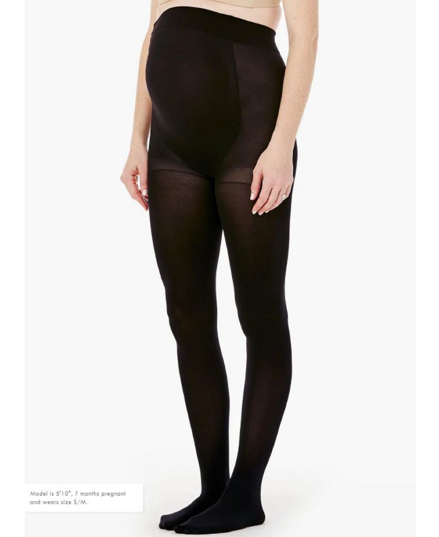 Женские колготки Maternity Ingrid + Isabel Opaque Tight Bundle 2 Pack, цвет: Чёрный — фото 2