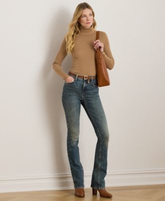 Petite Ribbed Turtleneck Sweater