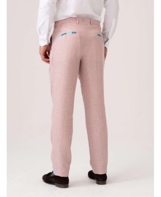 Men's Linen Wool Silk Blend Trousers