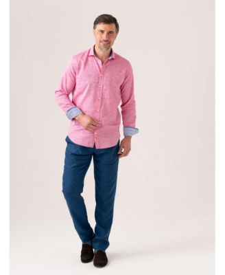 Men's Cotton Long Sleeve Linen Shirt