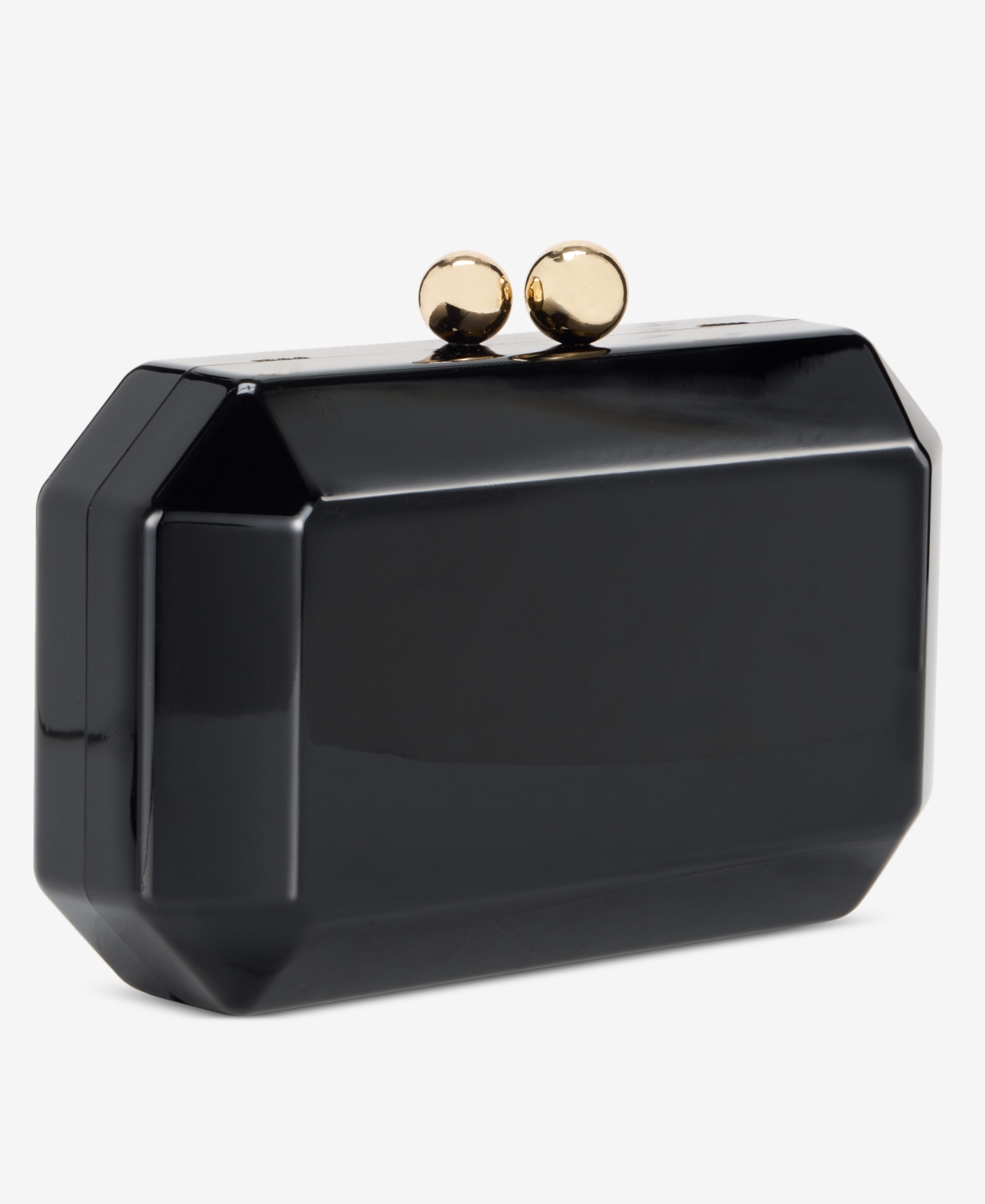 Inc International Concepts Mini Acrylic Minaudiere Clutch, Macy's Exclusive In Black