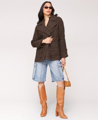 Women's Double-Breasted Belted Coat