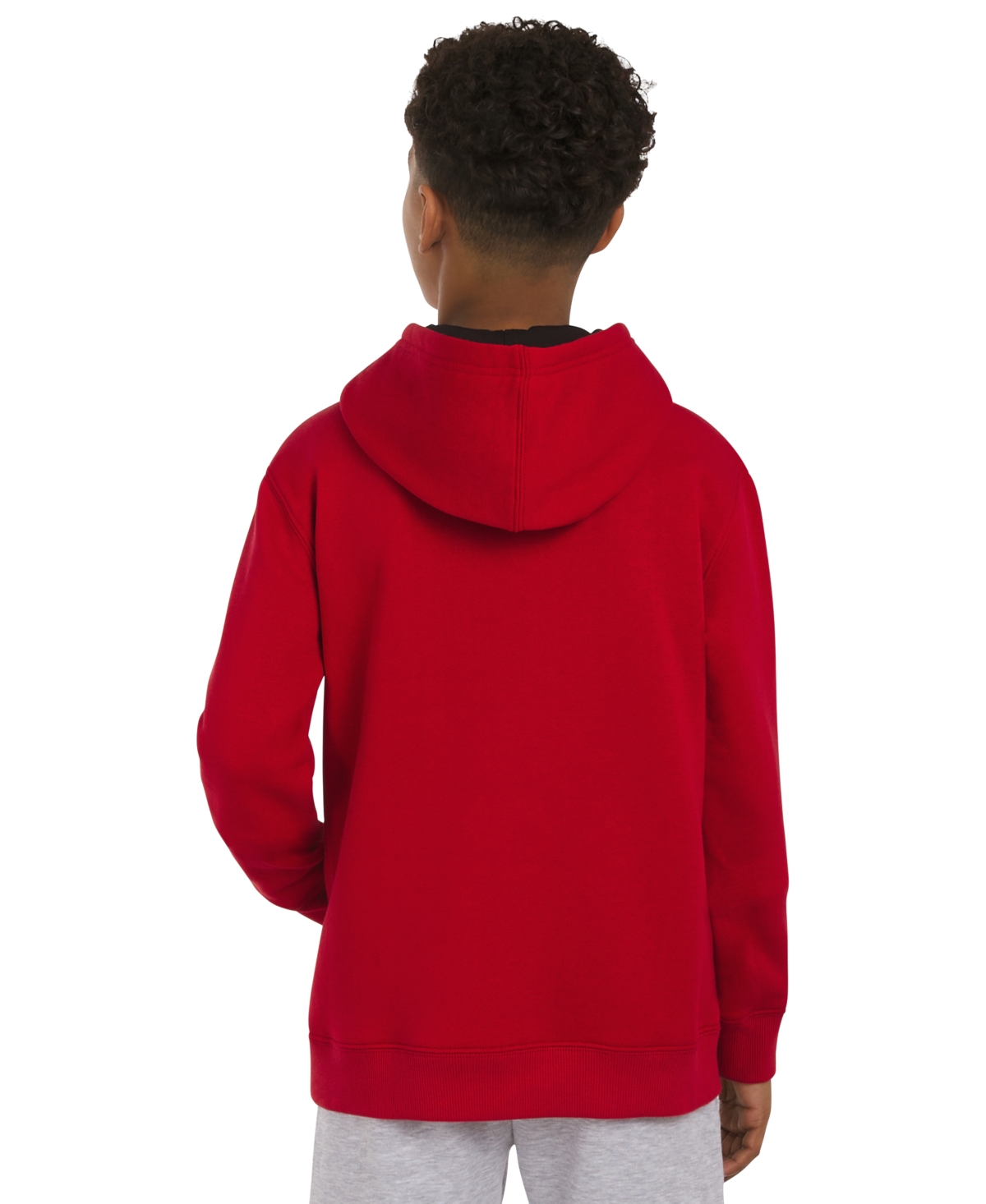 Champion Big Boys Signature Fleece Logo Hoodie In Red