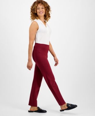 Women's Ponte-Knit Pull-On Ankle Pants, Exclusively at Macy's