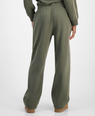 Juniors' V-Waist Piped Sweatpants