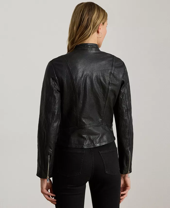Tumbled-Leather Jacket - thumbnail 2