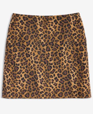 Women's Sketchy Leopard-Print Mini Skirt, Macy's Exclusive 