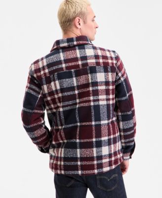 Men's Plaid Shirt Jacket