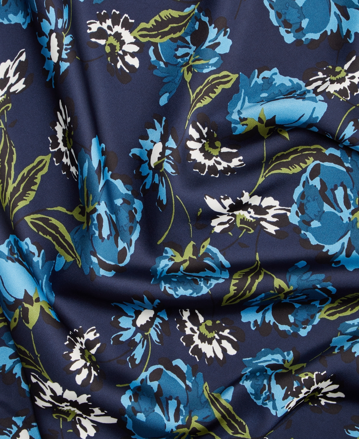 On 34th Women's Printed Midi Slip Skirt, Macy's Exclusive In Blue