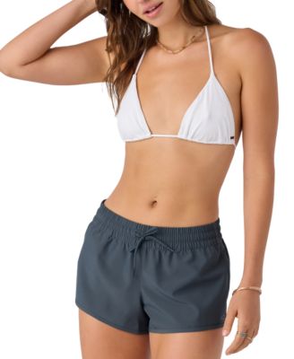 Juniors' Saltwater Solids Balboa 2" Drawstring Board Shorts