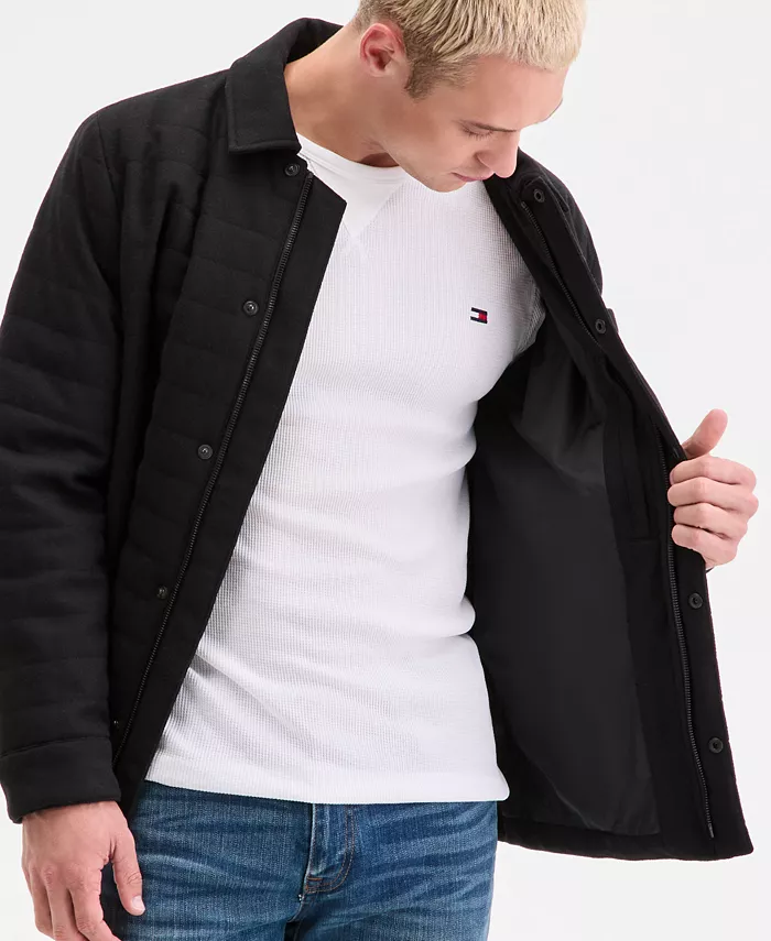 Men's Quilted Shirt Jacket - thumbnail 4
