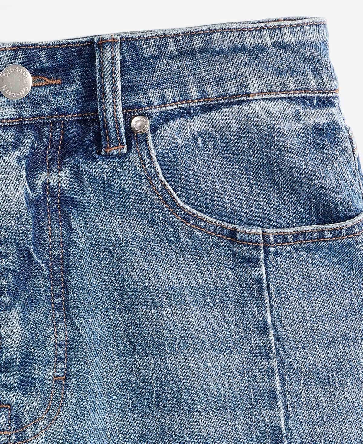On 34th Women's Cropped High-rise Barrel-leg Jeans, Macy's Exclusive In Blue