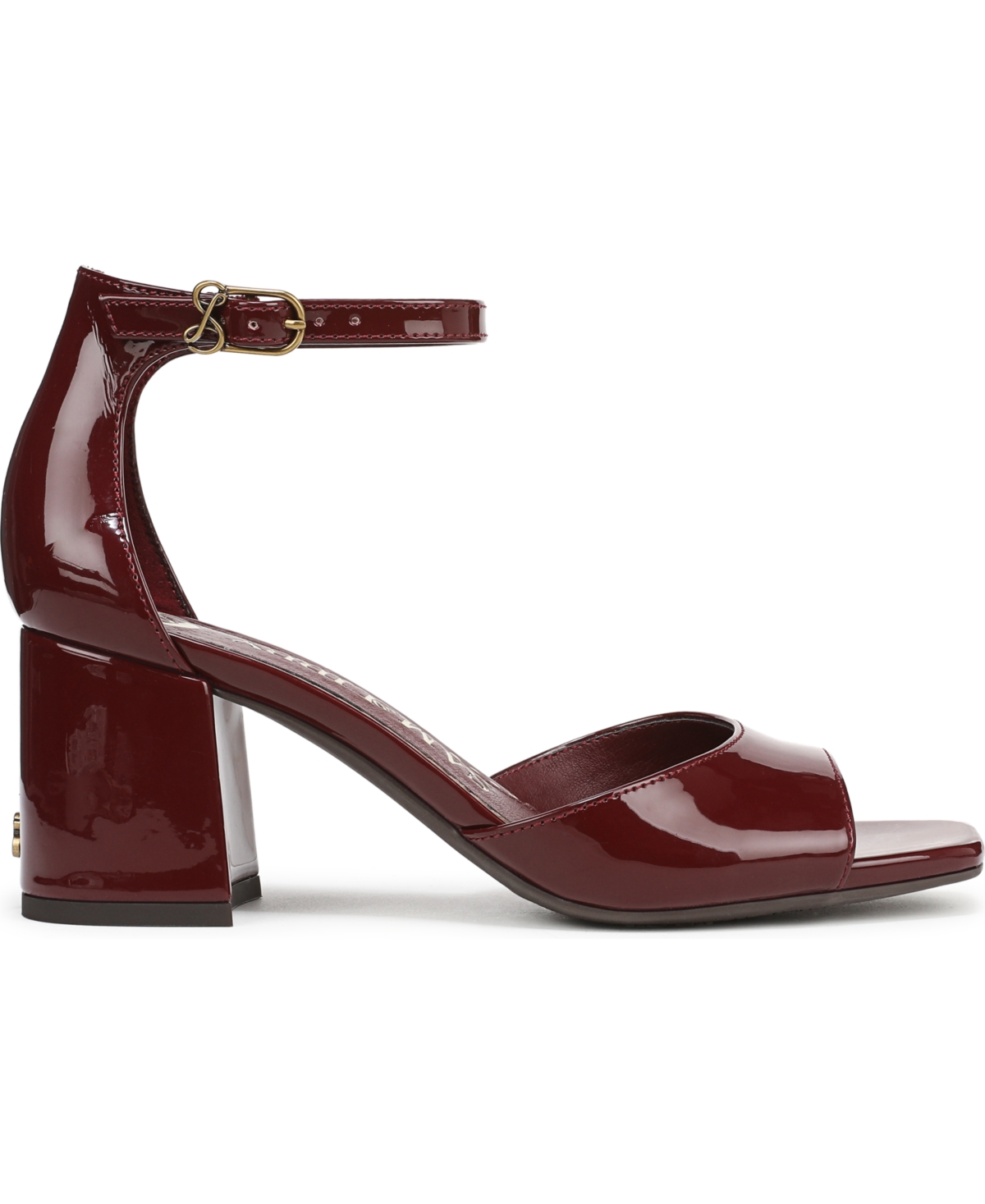Sam & Libby Women's Leanne Block Heel Dress Sandals In Burgundy