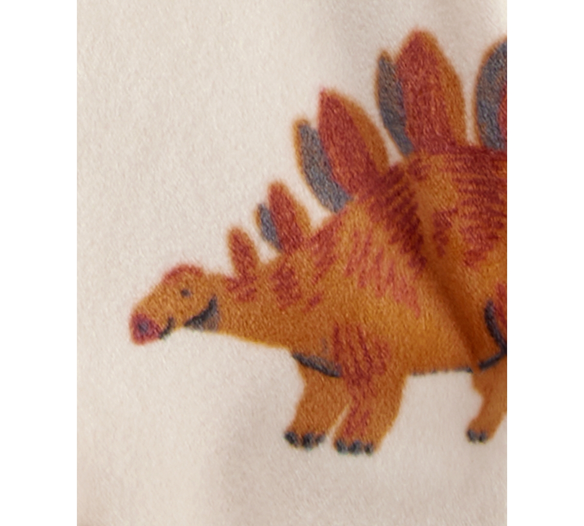 Carter's Baby Boys Dinosaur-print Long-sleeve 2-way-zip 1-piece Footed Pajamas In Neutral