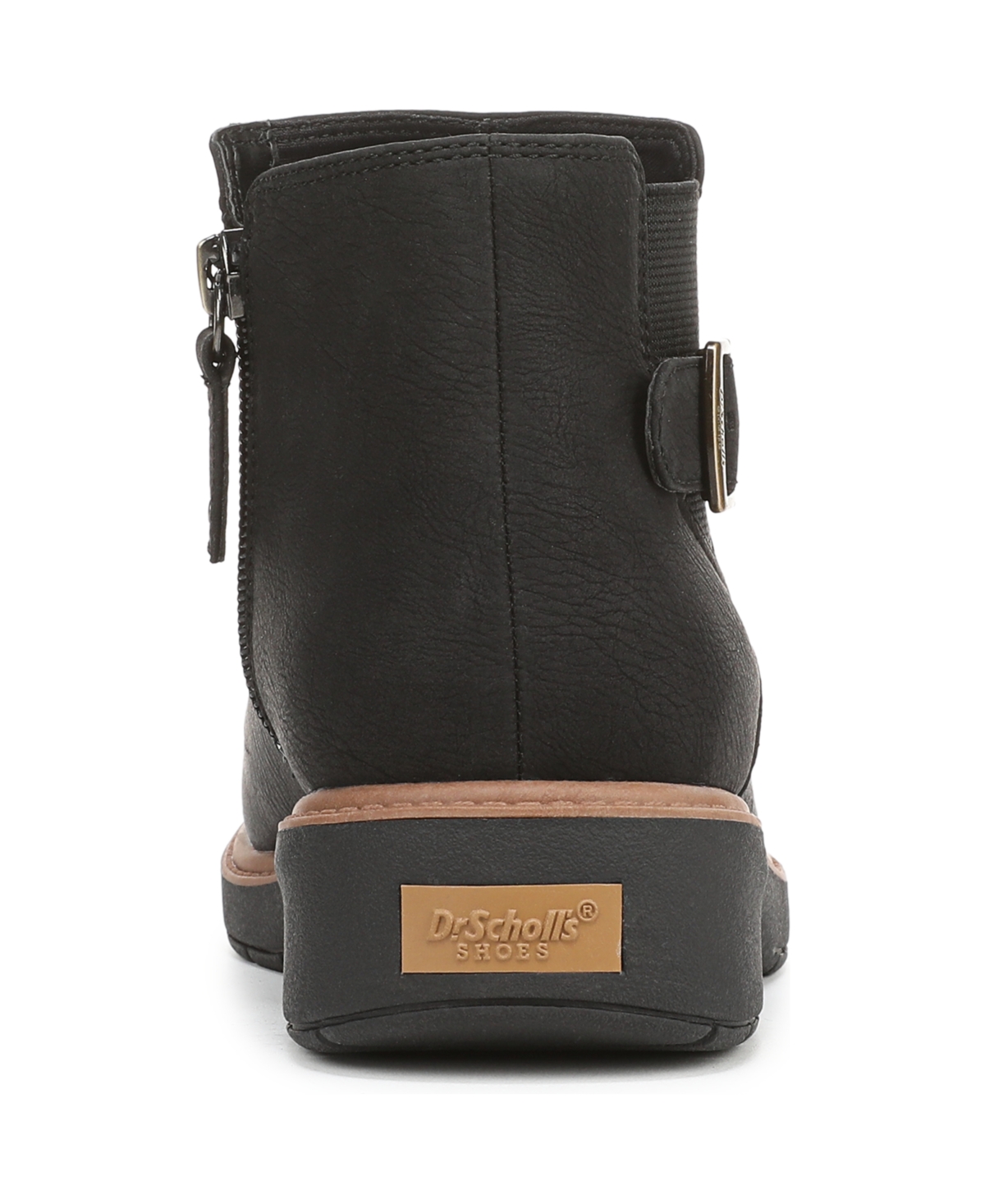Dr. Scholl's Women's Calm One Round Toe Chelsea Short Boots In Black
