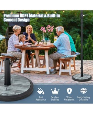 35lbs Umbrella Base with Built-in Cement