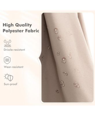 9.5 Feet Square Patio Cantilever Umbrella with 360° Rotation