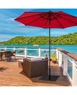 40 lbs Square Umbrella Base Stand with for Backyard Patio