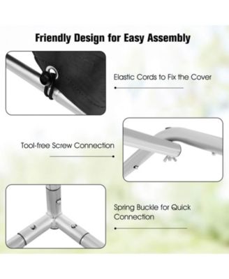 7 x 5.2' Heavy Duty Storage Shelter Outdoor Bike Storage Tent with Waterproof Cover