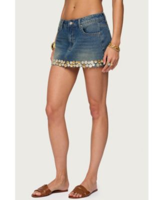 Women's Shaina Iridescent Denim Mini Skirt