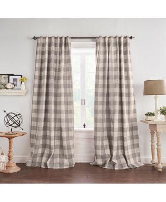 Grainger Buffalo Check Blackout Window Curtain