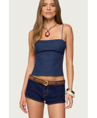 Women's Conley Backless Denim Top