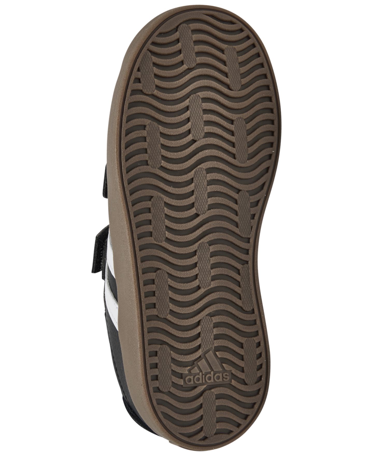 Детские кроссовки adidas VL Court 3.0 Fastening Strap Casual, цвет: Чёрный / Белый — фото 6