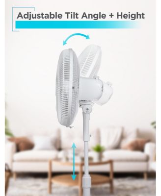 16-Inch Pedestal Fan, Oscillating Fan for Home and Office, with 3 Speed Settings