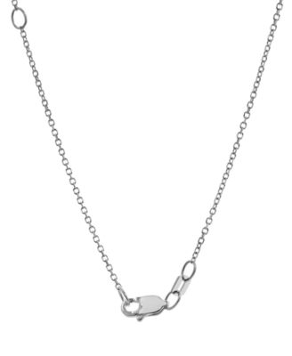 Lab Grown Diamond Open Heart Pendant Necklace (2 ct. t.w.) in 14k White Gold, 16" + 2" extender