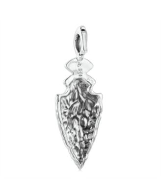 Sterling Silver Red Jasper Fritz Casuse Arrowhead Pendant Enhancer