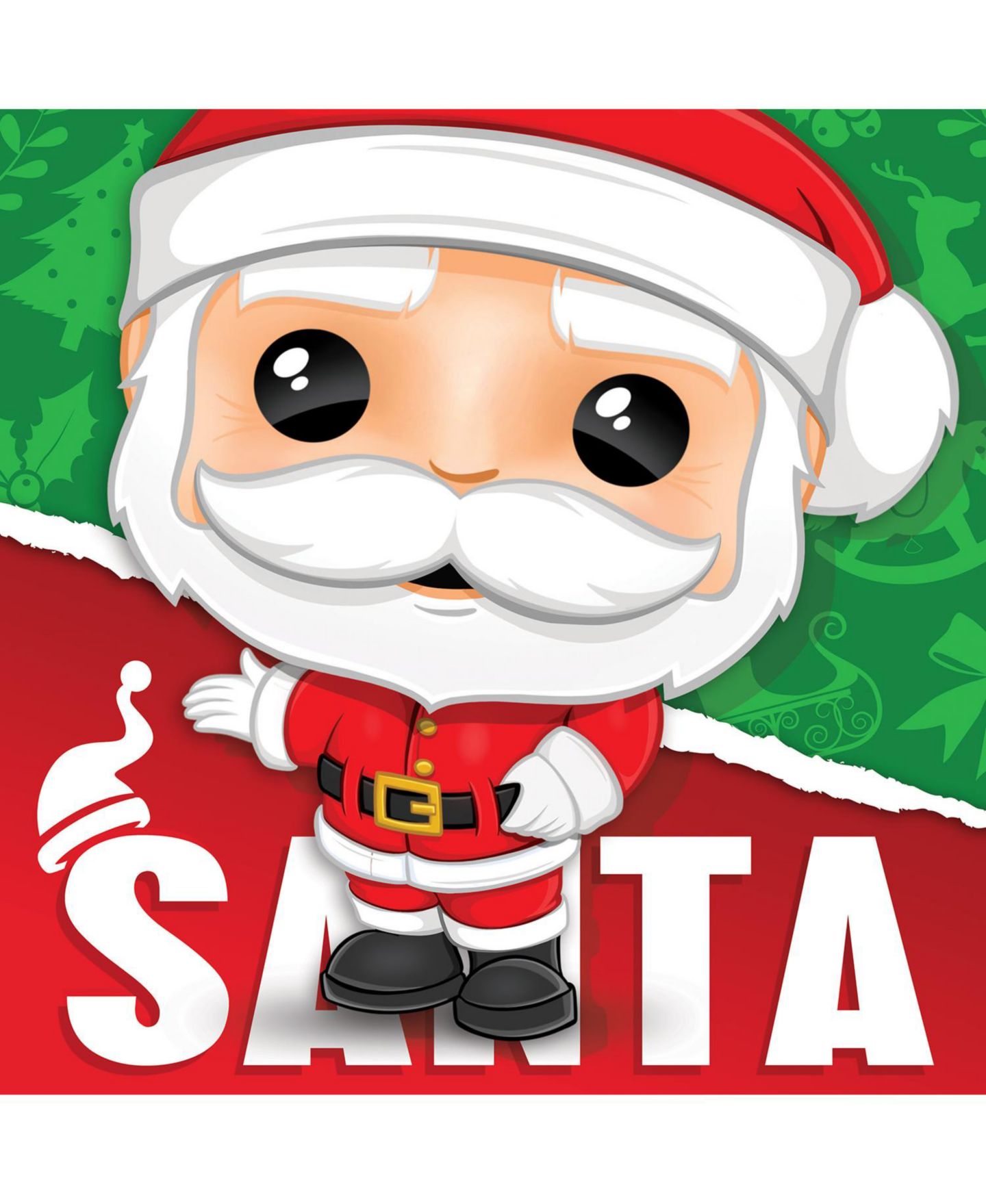 Детский пазл MasterPieces Puzzles Santa Chibi-Style Square 100-Piece Puzzle, Ages 6+ — фото 2