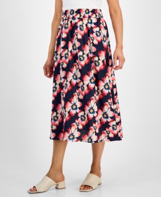 Women's Printed Jacquard Midi Skirt, Macy's Exclusive