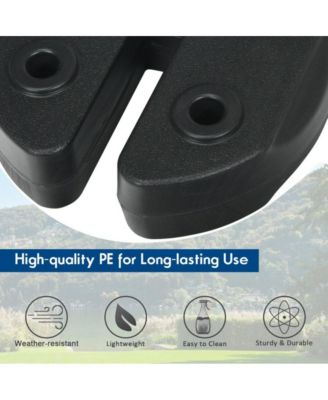 8 pieces Weight Plates Patio Canopy Tent Gazebo Shade Umbrella Water Filled