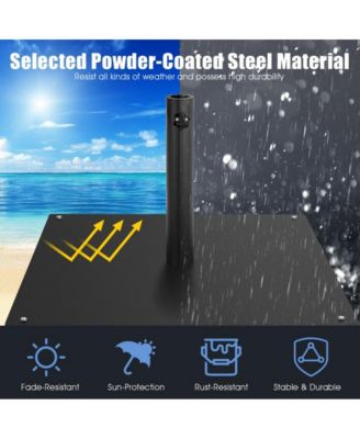 20 Inches Patio Umbrella Base with 4 Adjustable Footpads