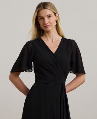 Women's Belted Georgette Dress