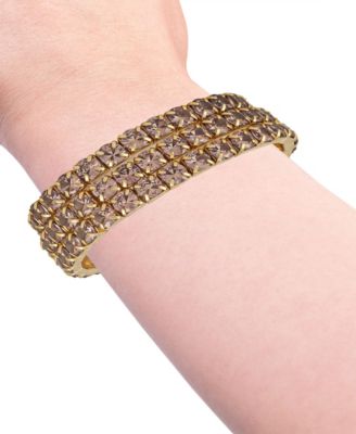 Cubic Zirconia Trio Stretch Bracelet Set