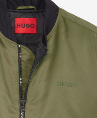 Men's Baken2435 Slim-Fit Satin Bomber Jacket