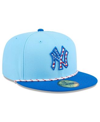 Men's Light Blue/Blue New York Yankees 2025 Fourth of July 59FIFTY Fitted Hat
