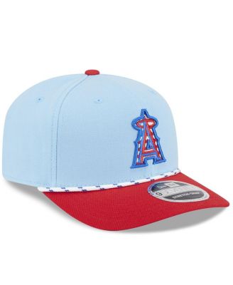 Men's Light Blue/Red Los Angeles Angels 2025 Fourth of July 9SEVENTY Adjustable Hat