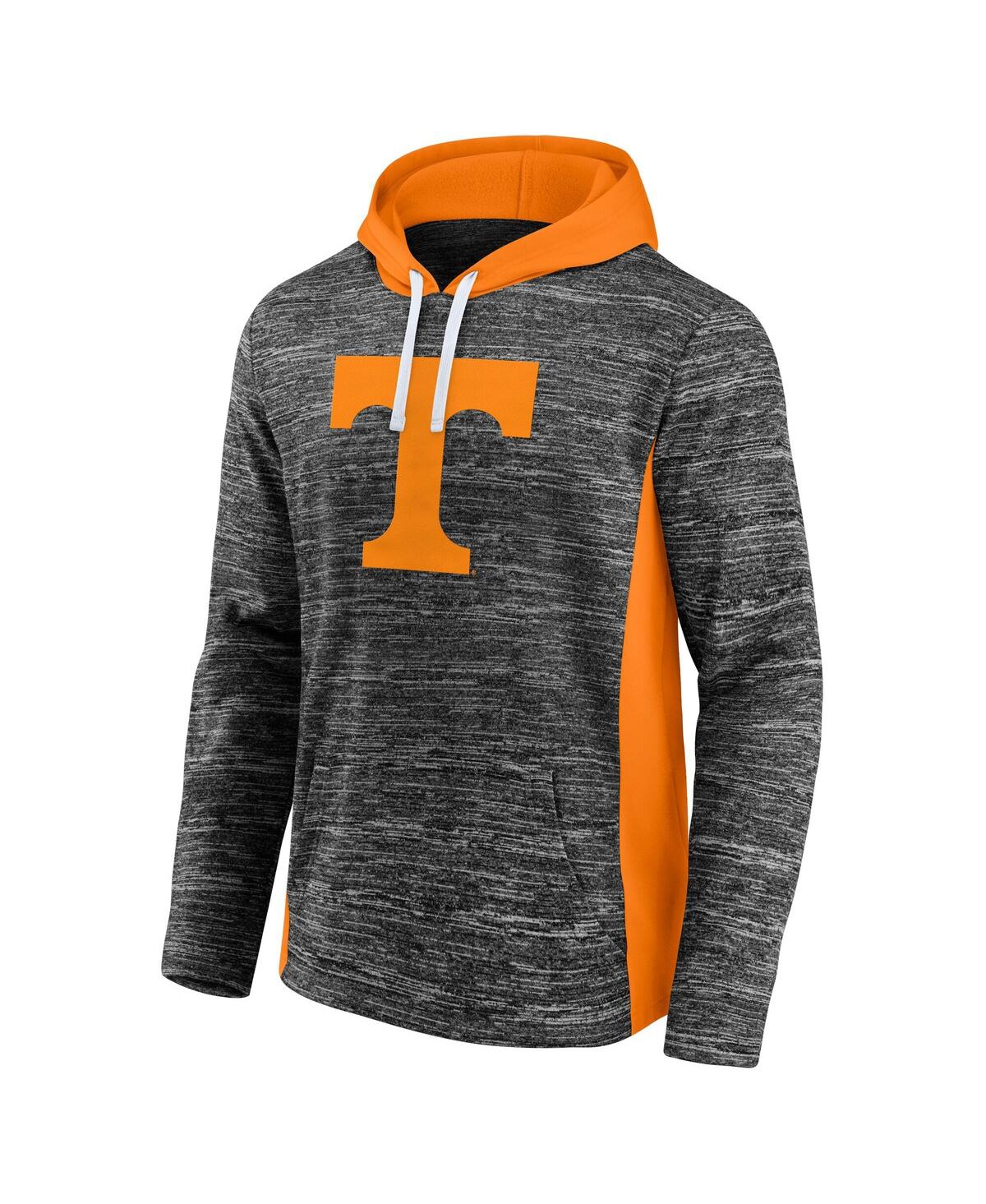 Fanatics Men's Heather Charcoal Tennessee Volunteers Chiller Instant Replay Fleece Pullover Hoodie In Gray