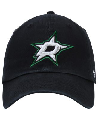 Men's Black Dallas Stars Logo Clean Up Adjustable Hat