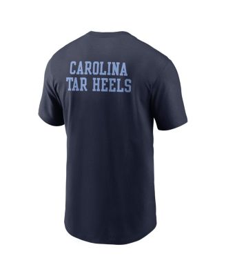 Men's Navy North Carolina Tar Heels 2-Hit Stacked T-Shirt