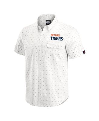 Darius Rucker Collection by Men's Cream Detroit Tigers Printed Button-Down Shirt