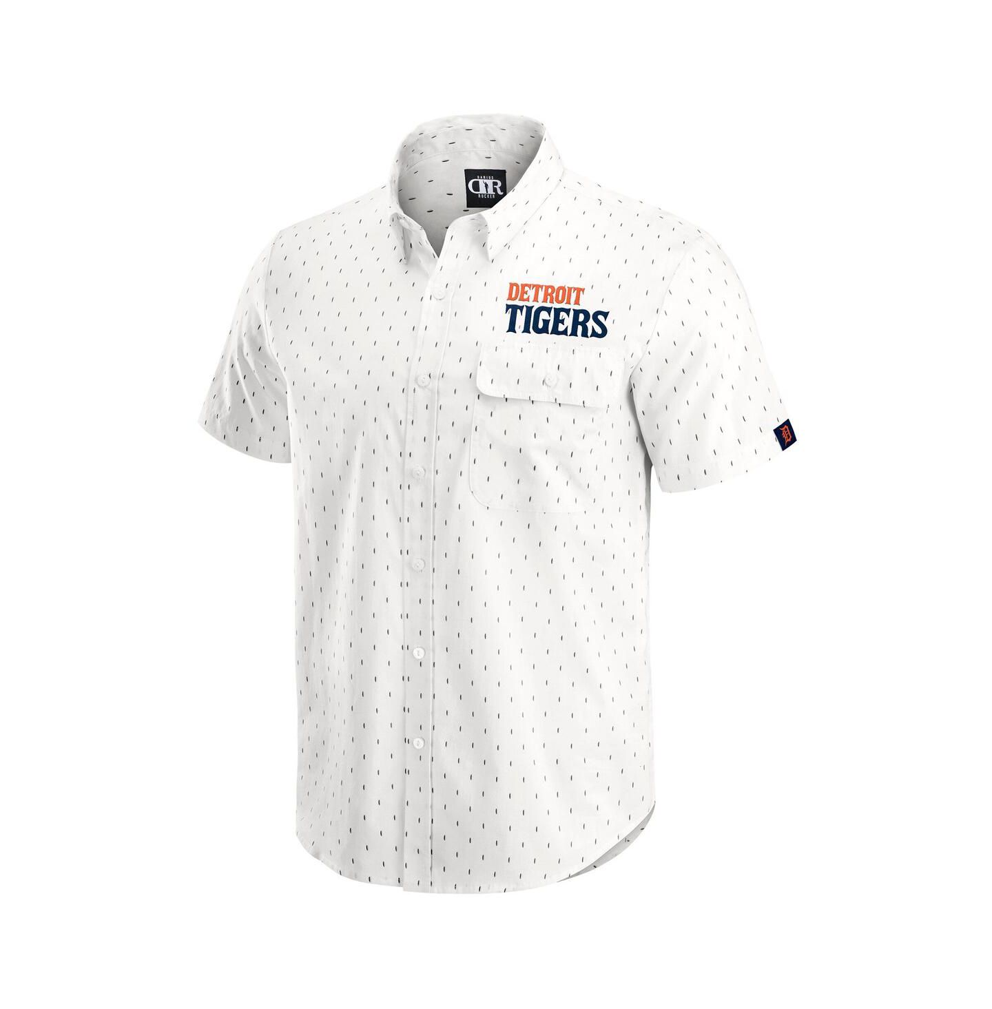 Мужская рубашка Fanatics Darius Rucker Collection by Cream Detroit Tigers Printed Button-Down — фото 2