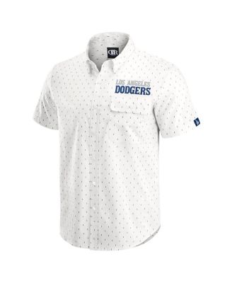 Darius Rucker Collection by Men's Cream Los Angeles Dodgers Printed Button-Down Shirt