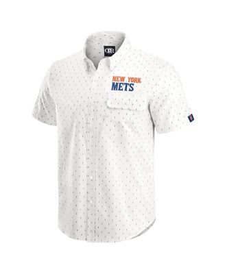 Darius Rucker Collection by Men's Cream New York Mets Printed Button-Down Shirt
