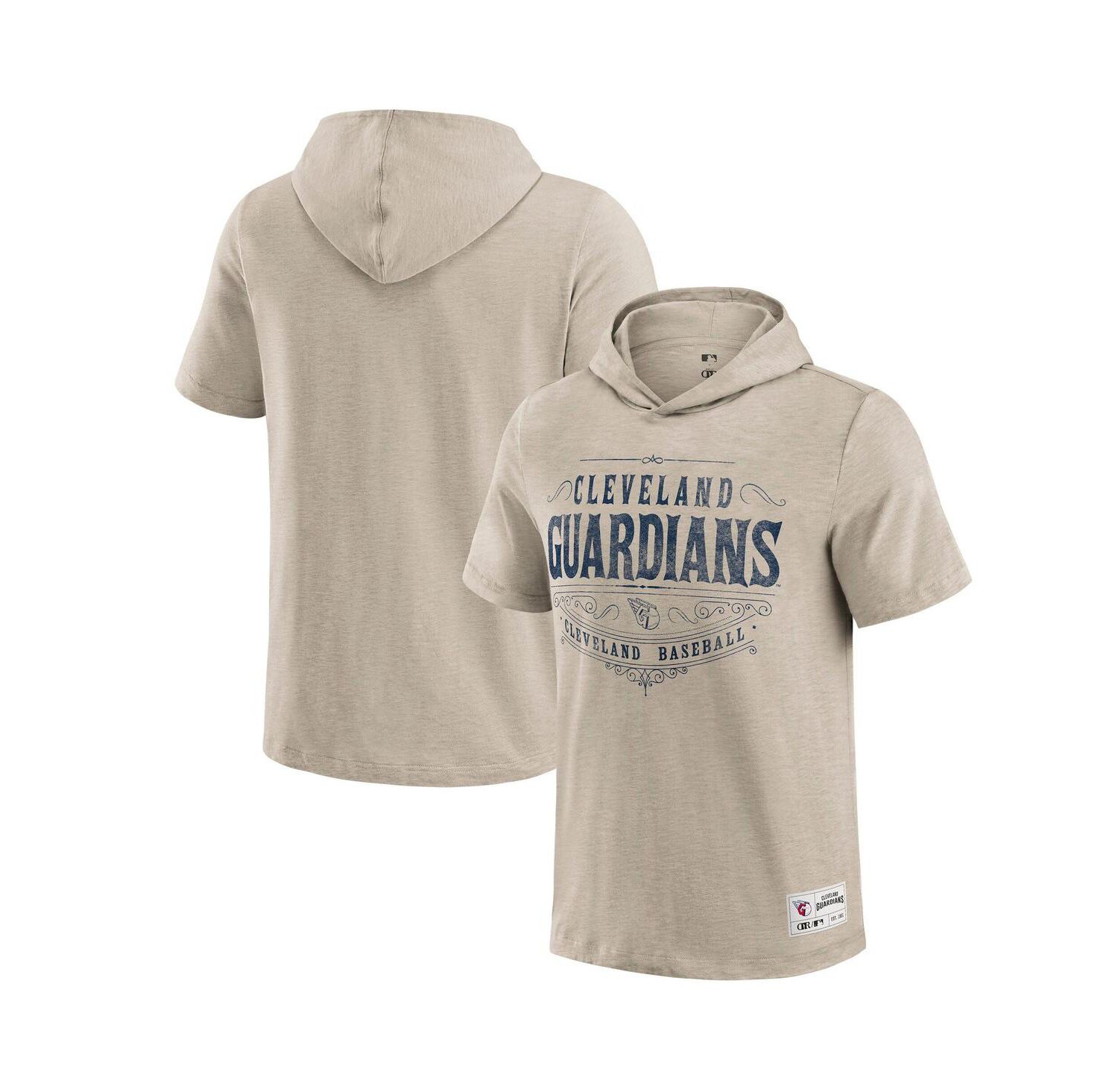 Darius Rucker Collection by Men's Tan Cleveland Guardians Hooded T-Shirt