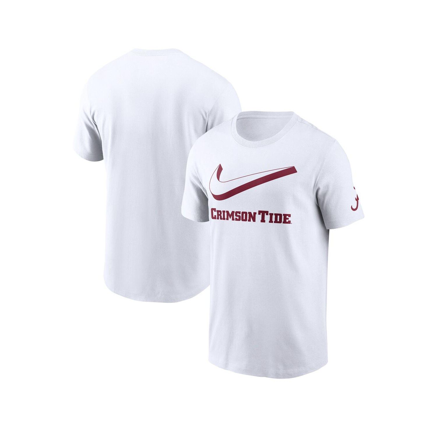 Men's White Alabama Crimson Tide Primetime 2-Hit Swoosh T-Shirt